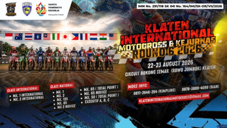 KLATEN INTERNATIONAL MOTOCROSS & KEJURNAS ROUND 6 2026 foto 2