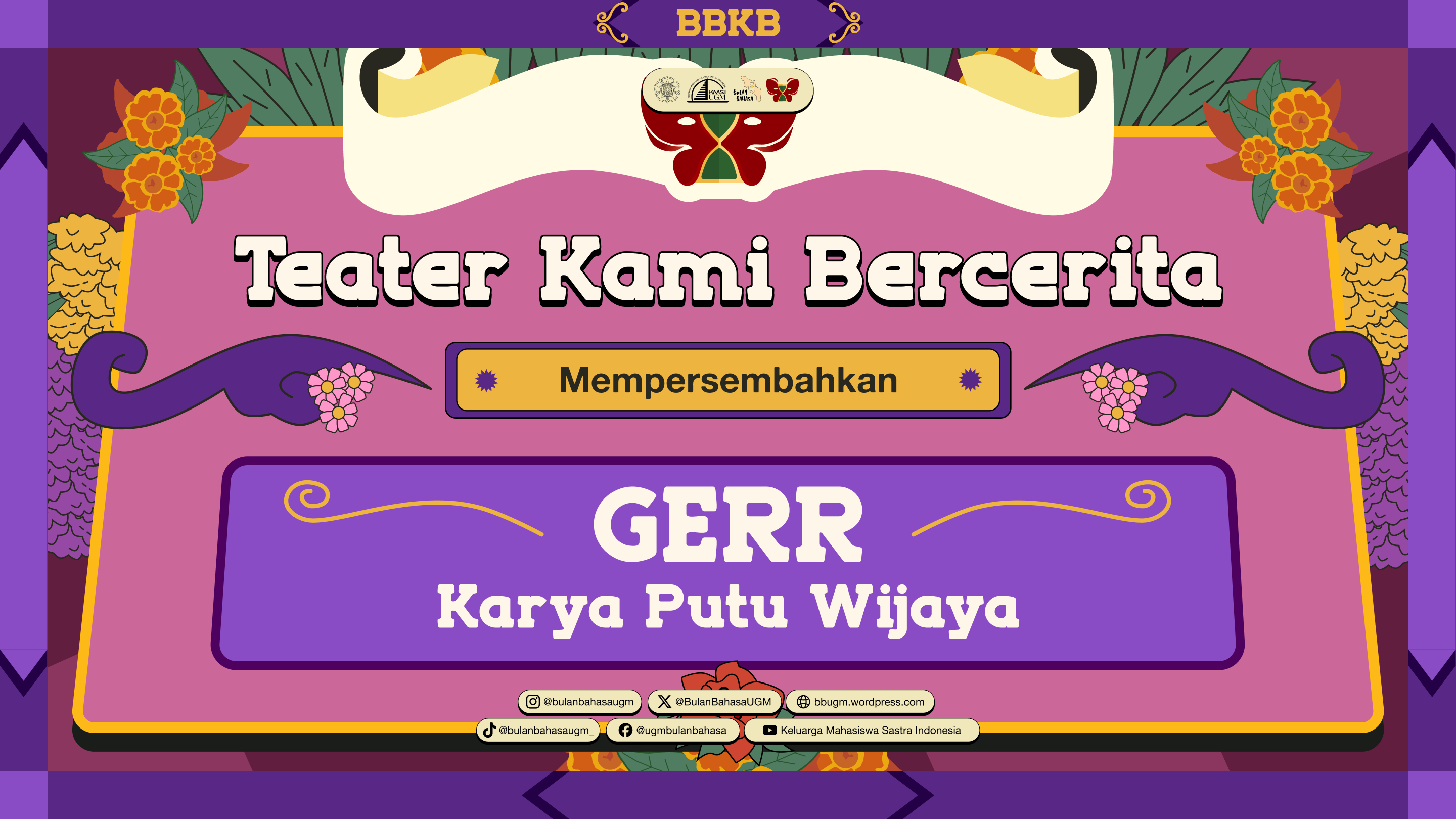 Poster Teater Kami Bercerita: GERR
