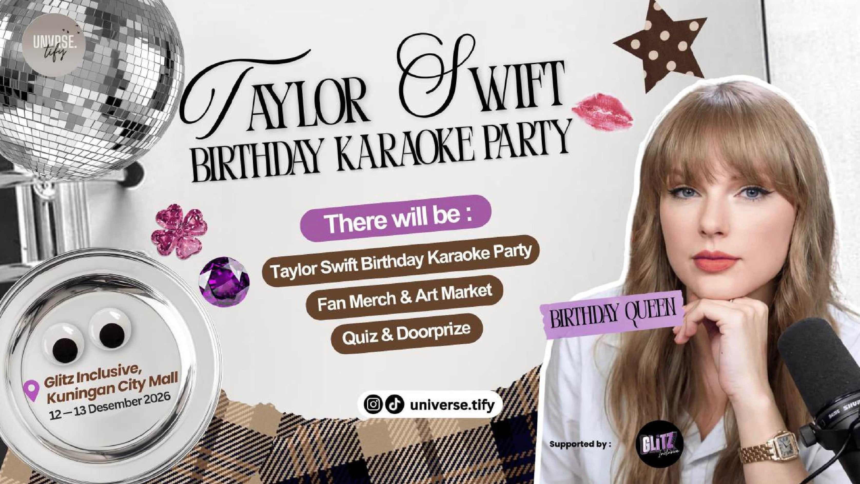 Taylor Swift Birthday Karaoke Party and So High School Market